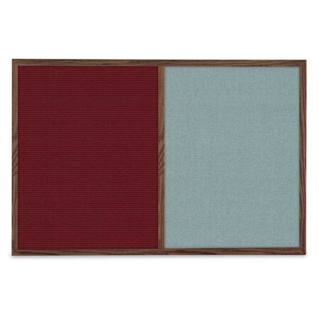 United Visual Products Slim Style Indoor Enclosed Corkboard, 36 UV504SC-GOLD-COBACC